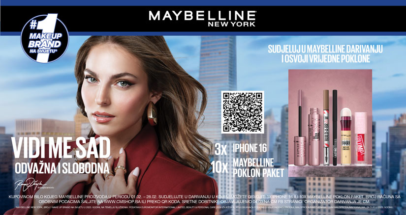 Maybelline | Vidi me sad odvažna i slobodna!